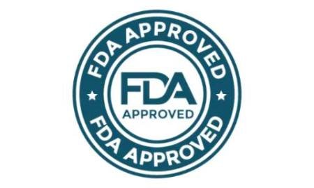 FDA certification seal showing the product is manufactured in an approved facility