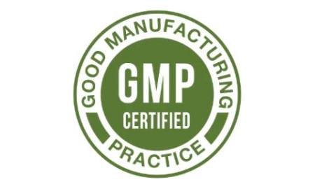 GMP certification seal for Ikaria Lean Belly Juice manufacturing quality