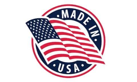 Made in USA emblem indicating high-quality U.S. production